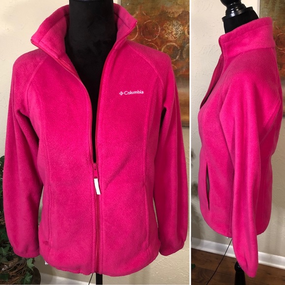 Columbia Pink Fleece Zipper Front Jacket - Picture 2 of 7